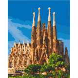 Sagrada Familia, Barcelona 40x50cm, Art Craft - vypnuté plátno na rám