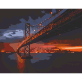 Golden Gate Bridge 40x50cm, Art Craft - vypnuté plátno na rám
