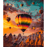 Horkovzdušné balóny 40x50cm, Art Craft - vypnuté plátno na rám