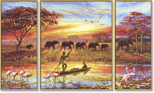 Afrika - kouzelný kontinent (50 x 80 cm) Schipper