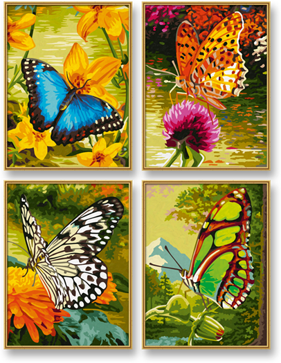 Motýli (4 obrazy v balení 18 x 24 cm) Schipper