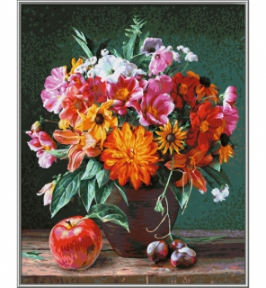 Květinové zátiší (40 x 50 cm) Schipper