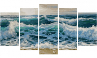 Rozbouřené moře (72 x 132 cm) Schipper