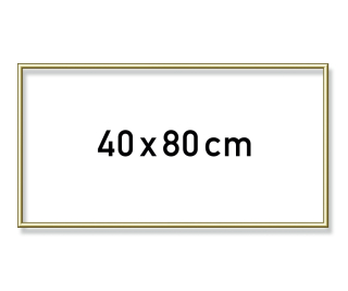 Hliníkový rám 40x80cm zlatý Schipper